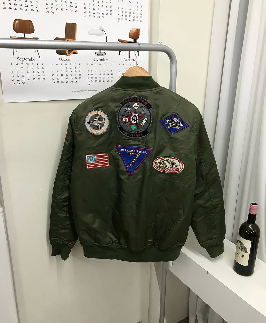 빈티지 패치 ma-1 봄버 자켓 상품이미지1