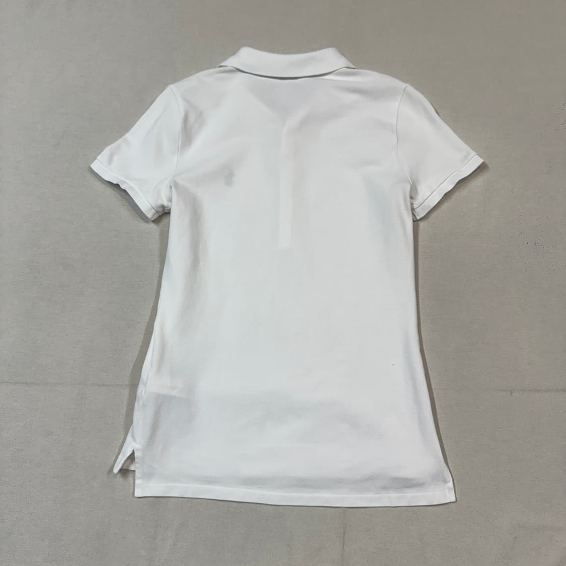 M) 폴로 랄프로렌 슬림핏 딱붙 반팔 카라티 PK 화이트 E5 상품이미지5