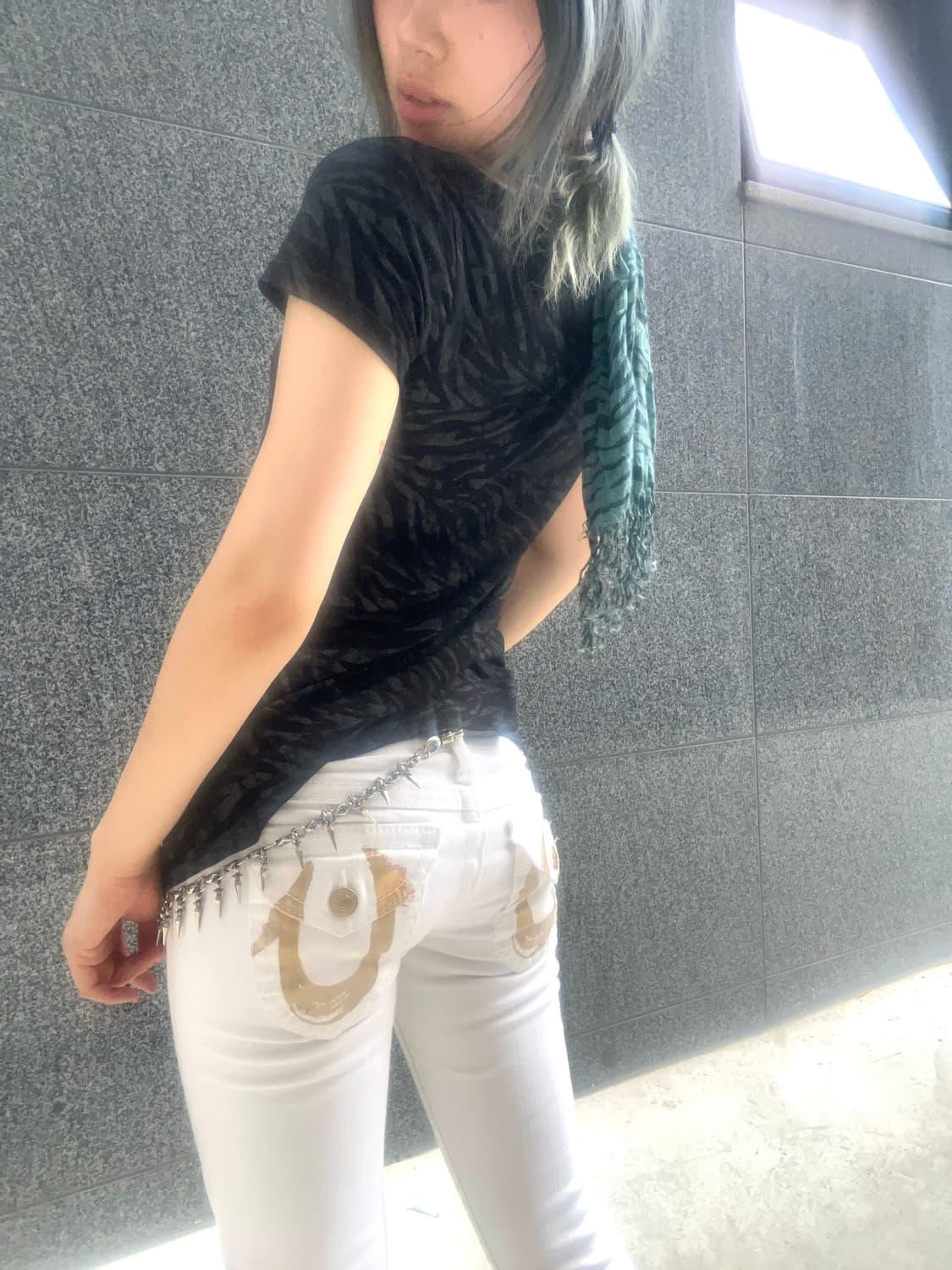 'True Religion' gold printing denim pant 상품이미지4