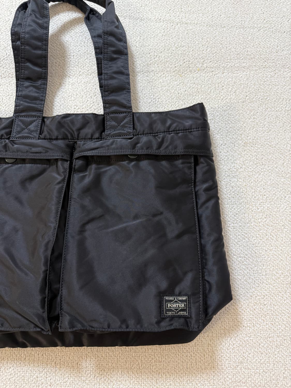 PORTER 신형 포터 탱커 토트백 블랙 상품이미지2