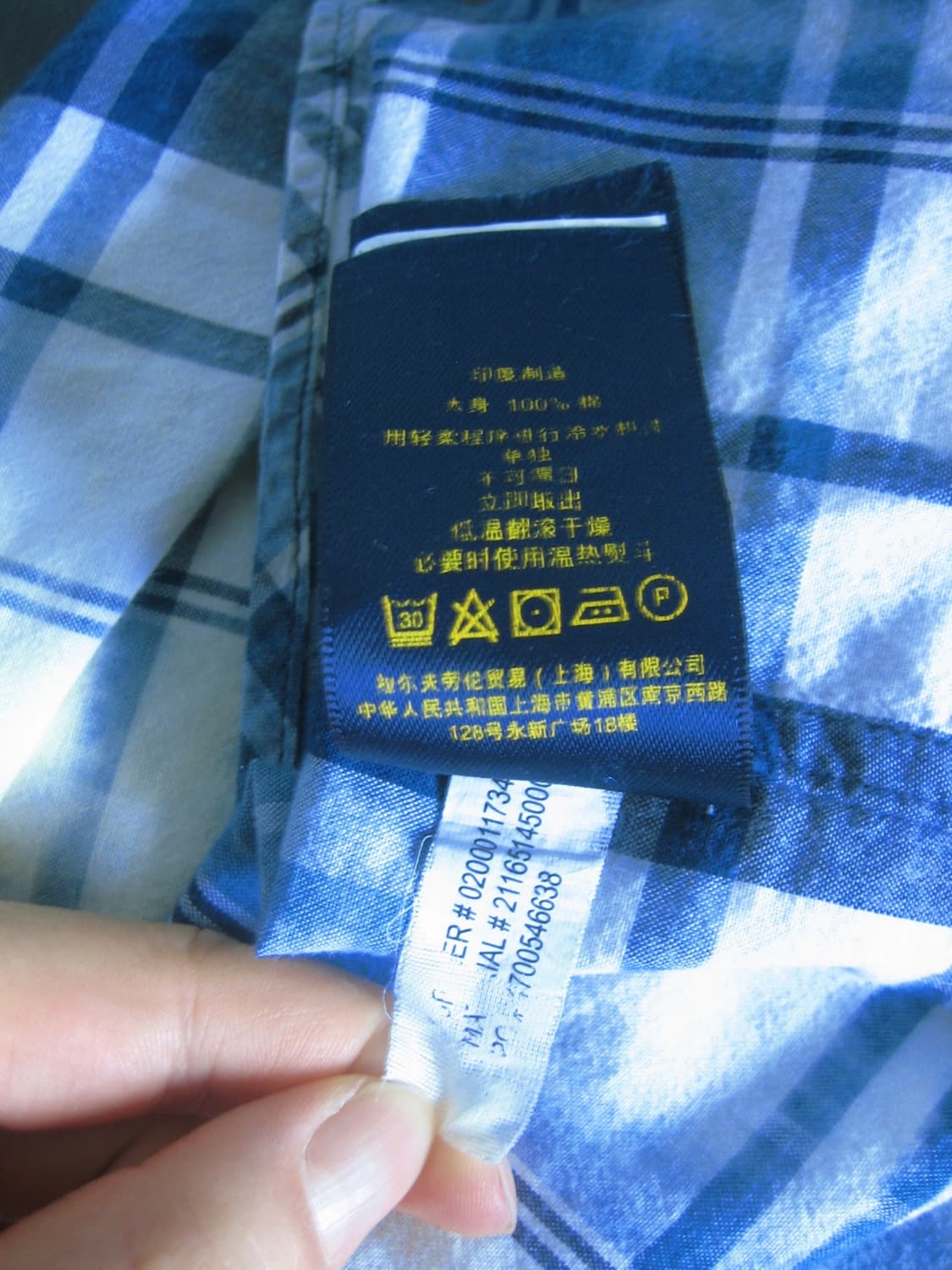 Polo Ralph Lauren  Dyed Blue Check Shirt 상품이미지8