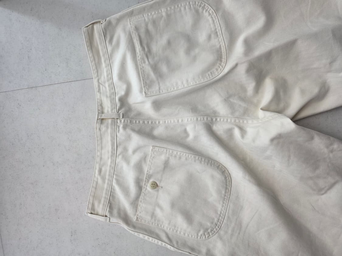 엣라코 부처프로덕트 hbt 워크 팬츠 화이트 36(실사이즈 34) 상품이미지6