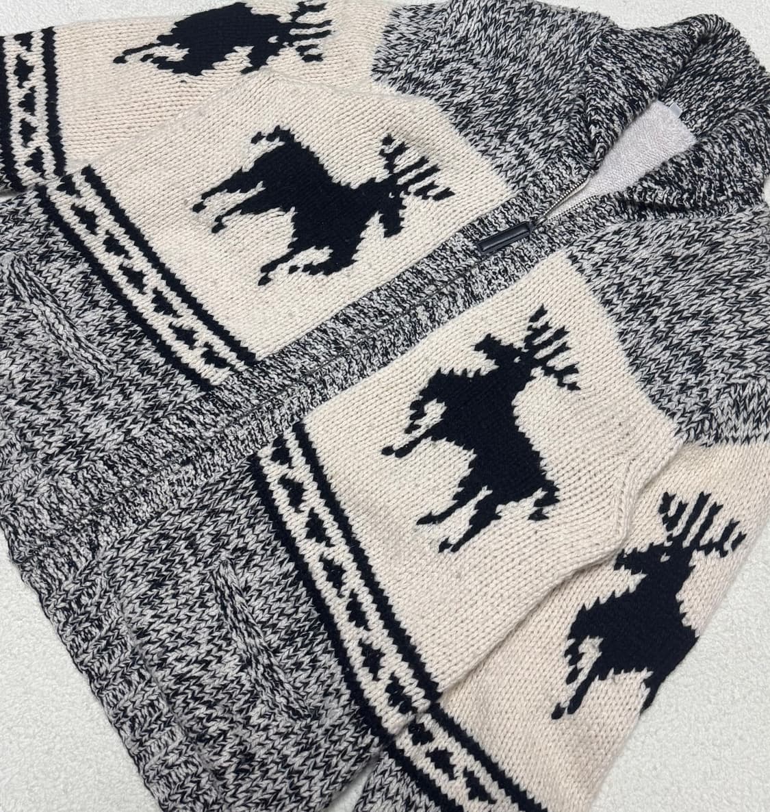 일본 유니클로 노르딕 순록 집업 상품이미지4