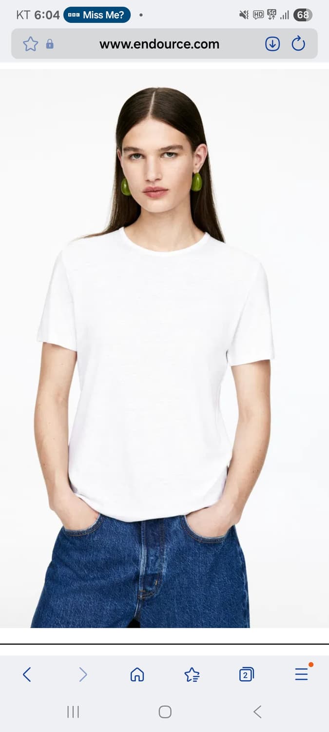 아르켓 린넨 브랜드 티셔츠 55 상품이미지2