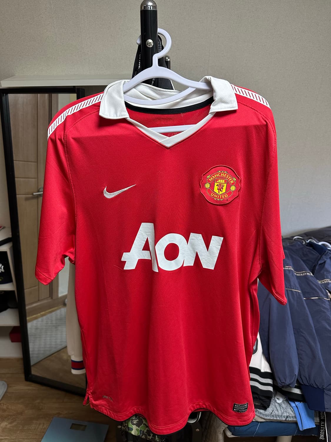 급처) 나이키 맨유 10-11 홈 베르바토프 100~105 어쎈틱 상품이미지2