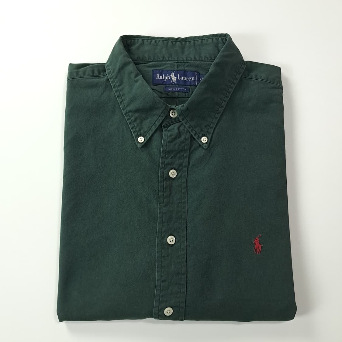 CK809 2XL 폴로 90s 포레스트그린 반팔 셔츠 남방 상품이미지7