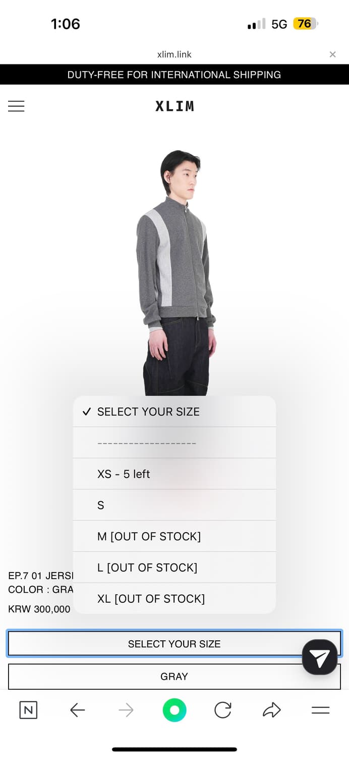 XLIM EP.7 01 Jersey 상품이미지2