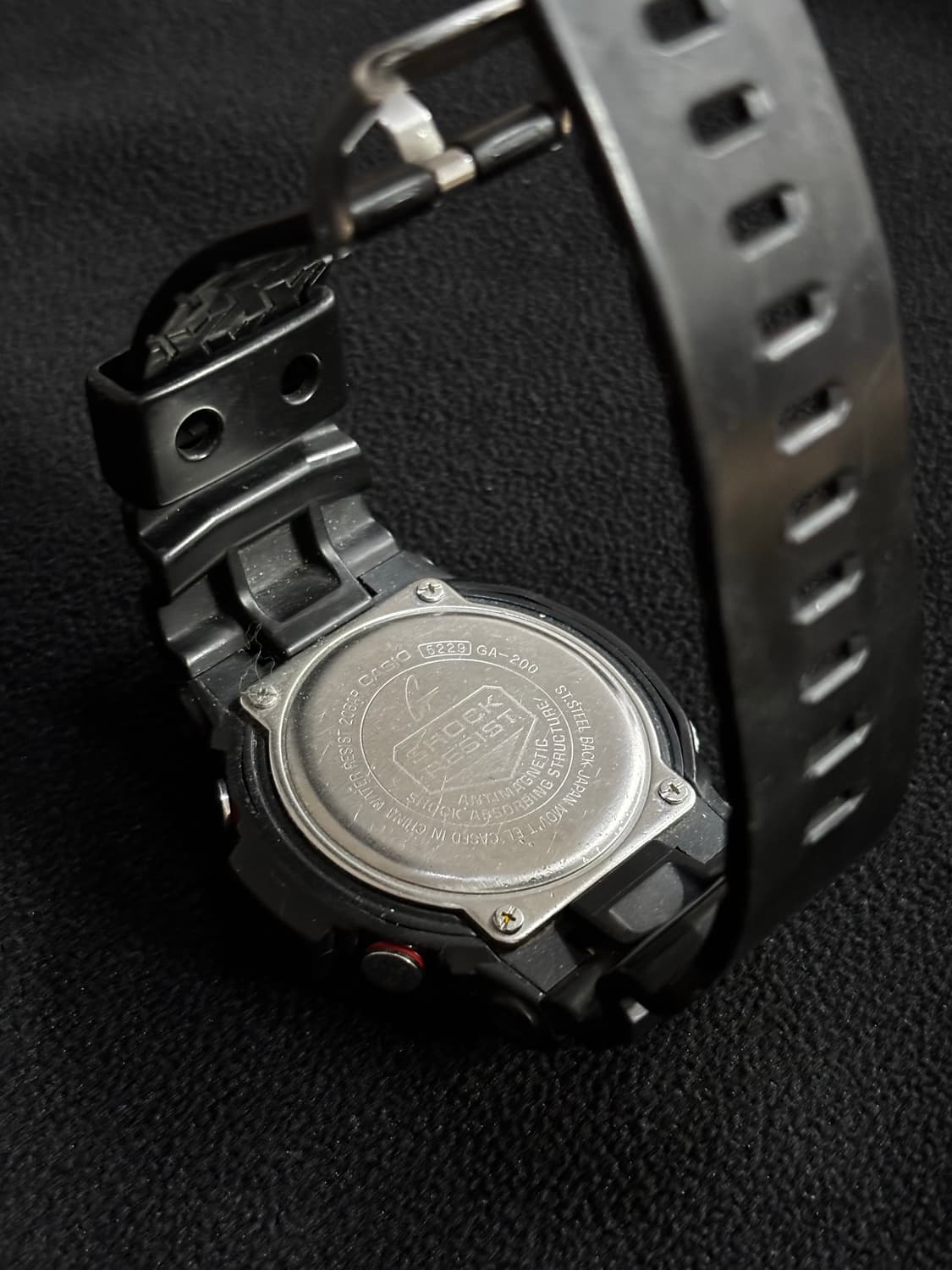 카시오 지샥 GA-200 블랙/실버 상품이미지3