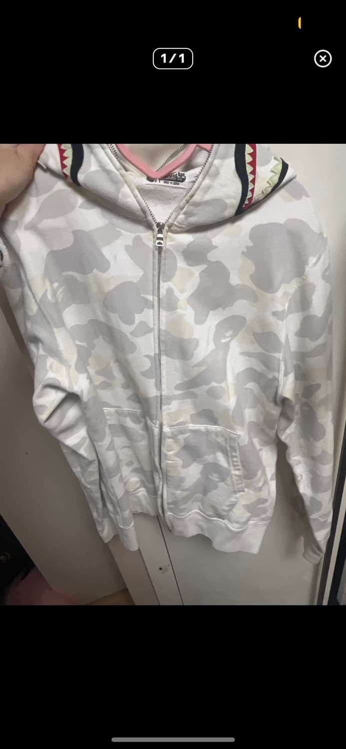 베이프 백계 야광 후드집업 L 상품이미지9