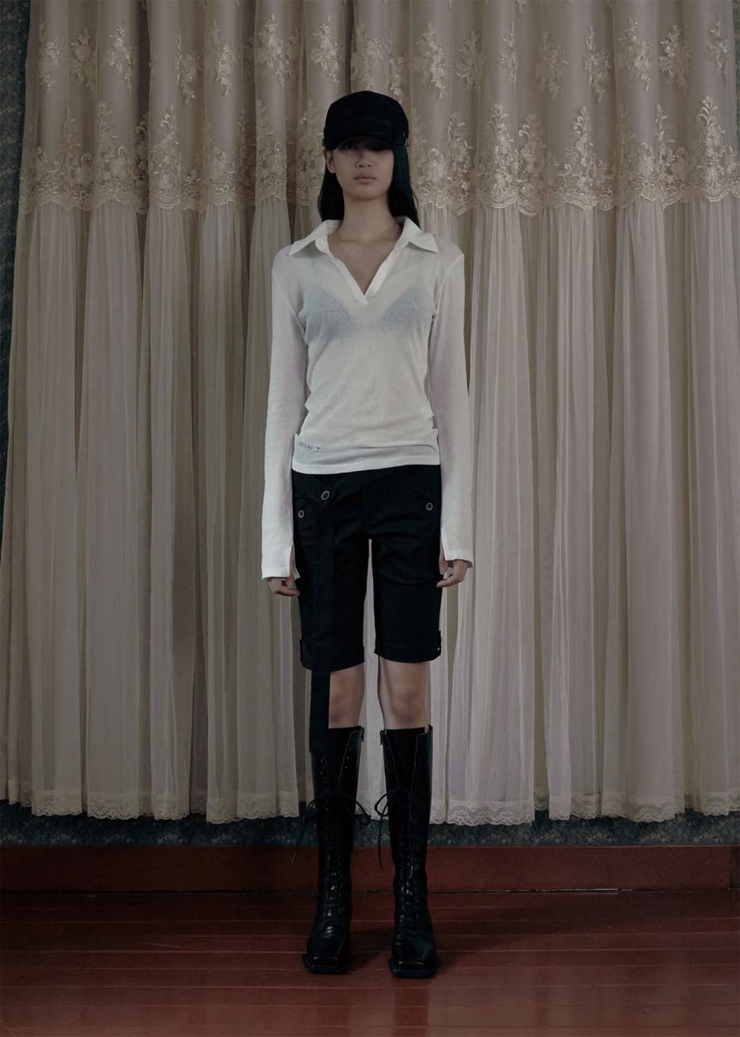 보헤미안서울 BELTED RIDING HALF PANTS 상품이미지4