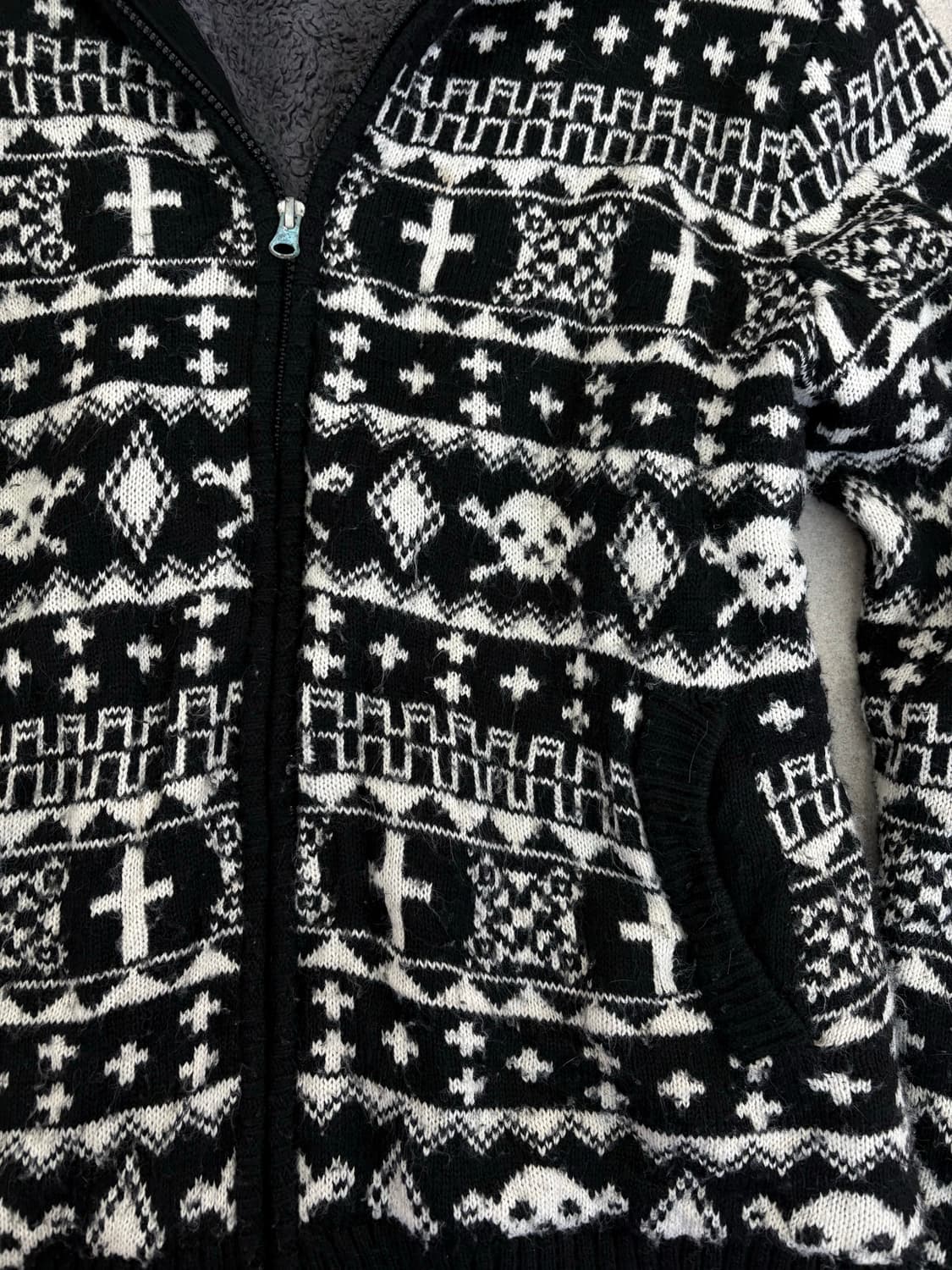 해골 노르딕 후드집업 상품이미지2