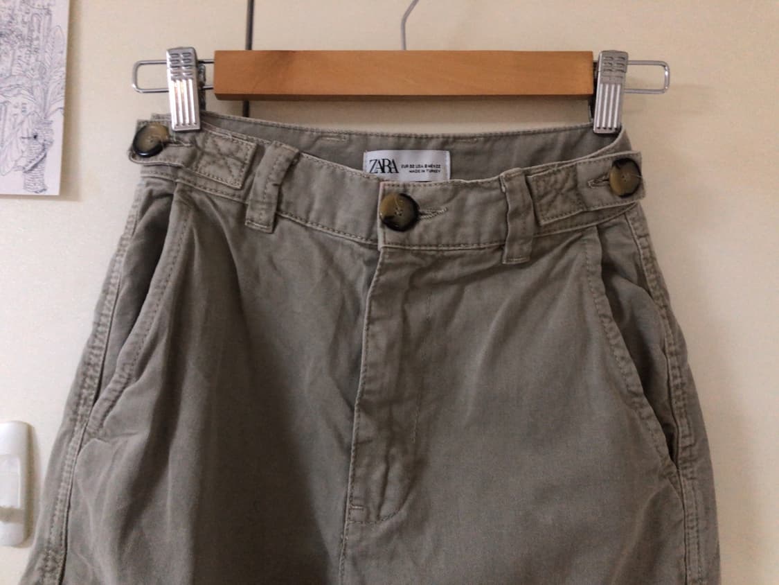 ZARA 베이지 카고 팬츠 상품이미지4
