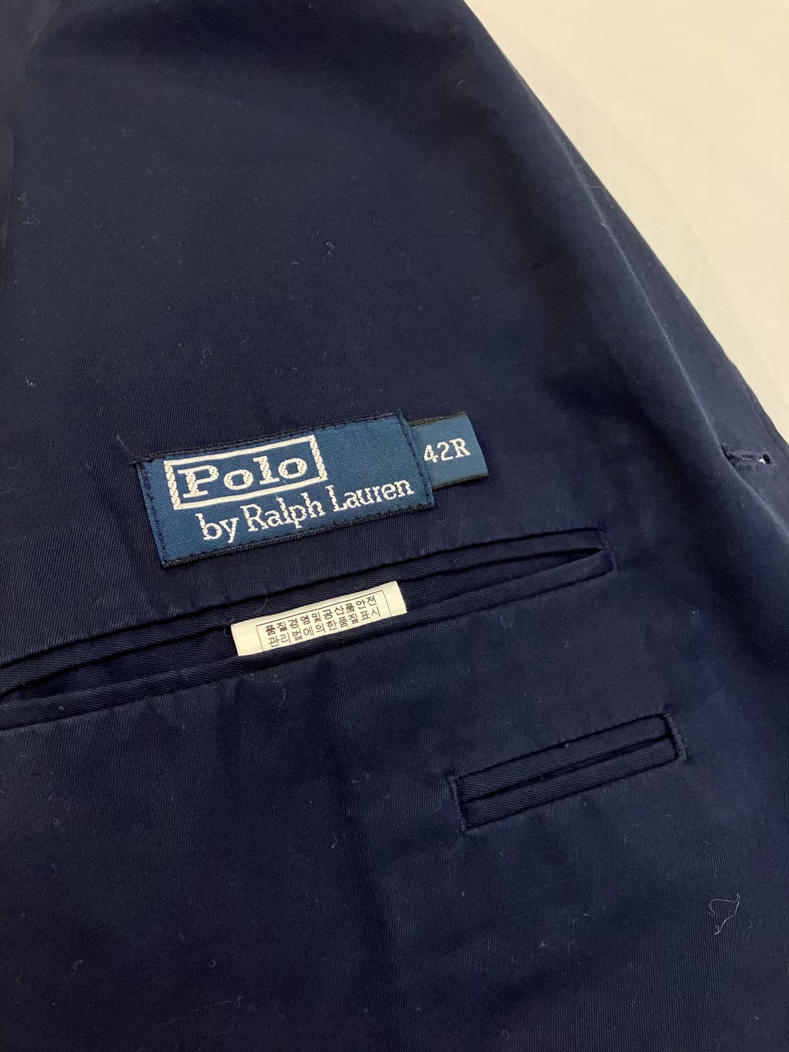 폴로 랄프로렌 코튼 스포츠 블레이저 네이비 상품이미지5