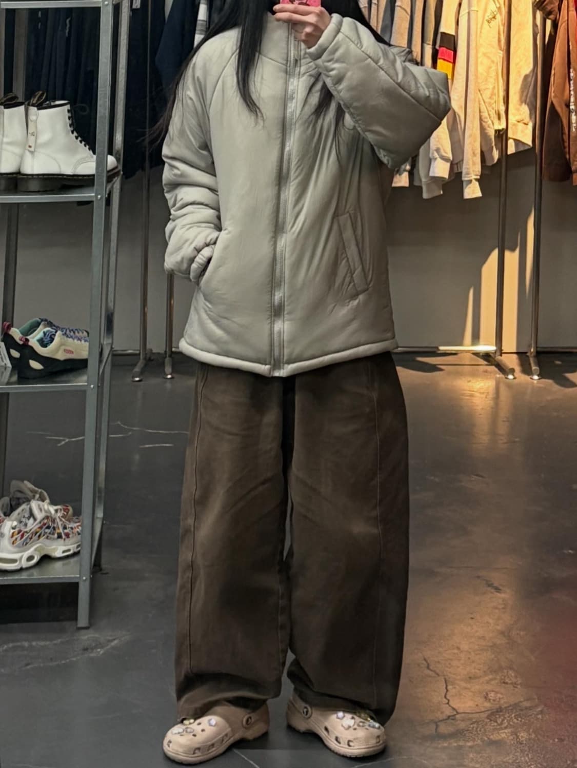 엔조블루스 하프 패딩 자켓 A3417 상품이미지1