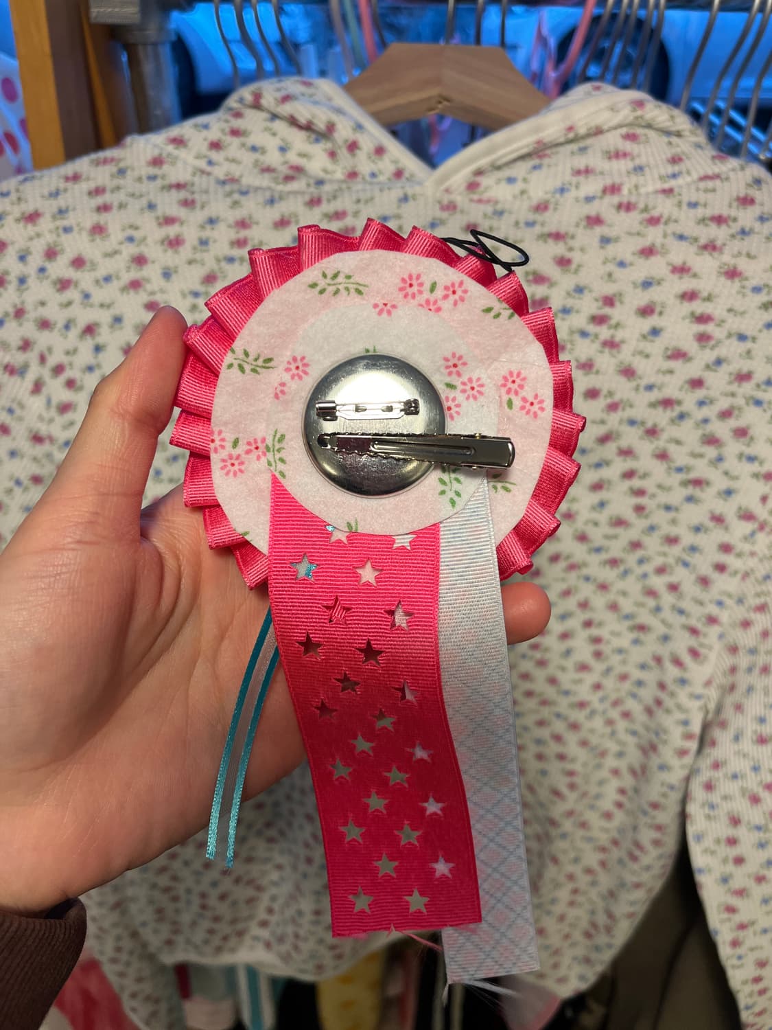 꽃무늬 와플 후드티 + 로제트 세트 🧇 상품이미지9