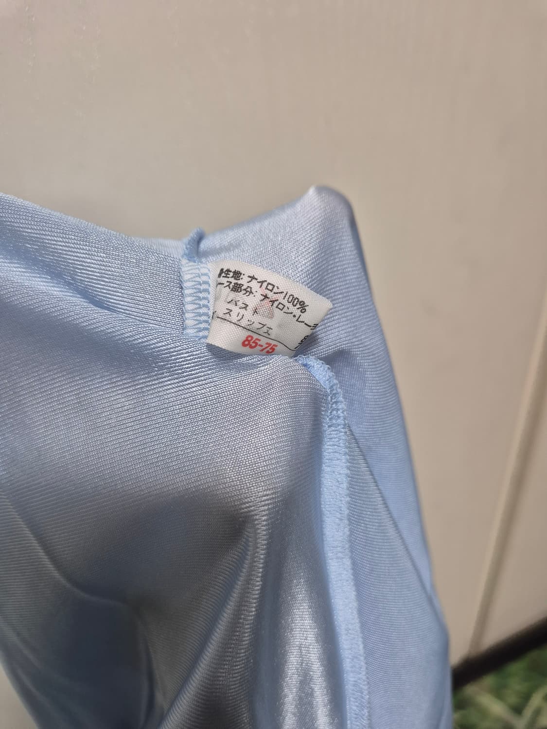 (세일)JPN VTG.하늘색 레이스 슬립 탑 상품이미지9