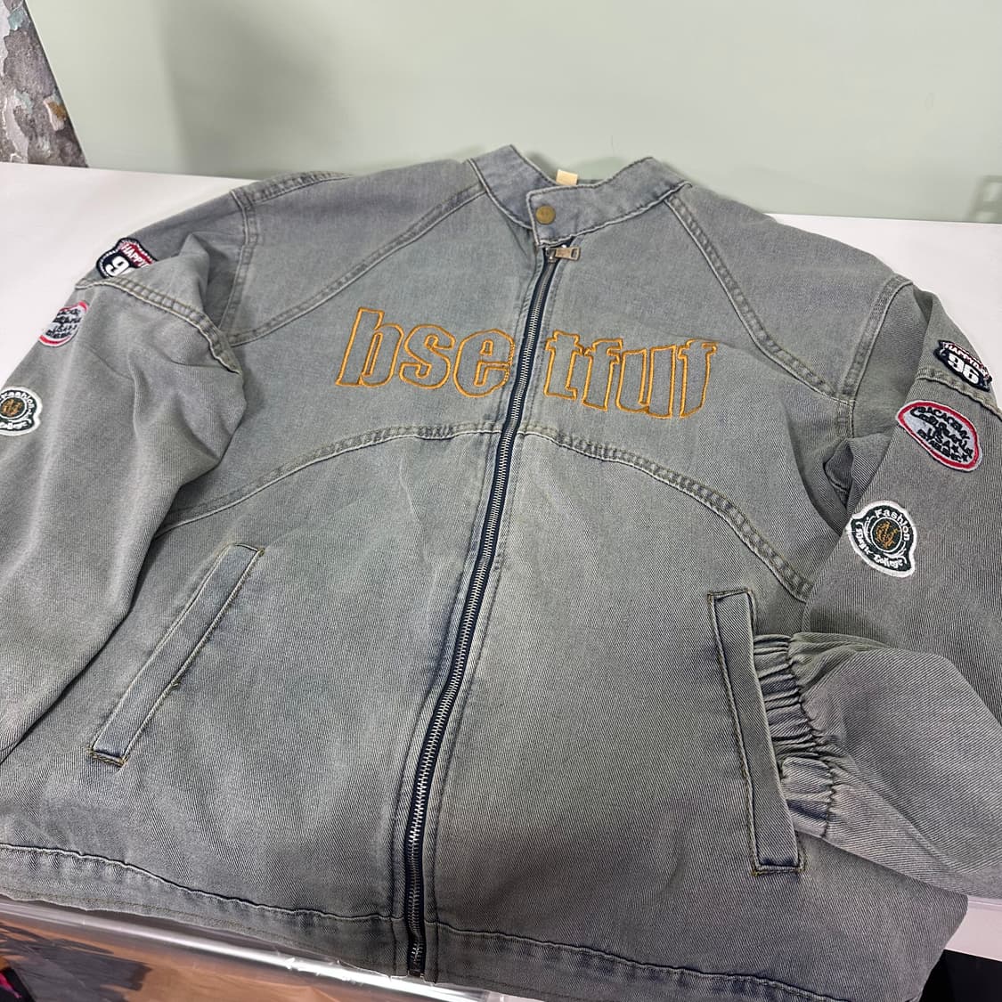 L VTG 연청 레이싱 데님자켓 상품이미지2