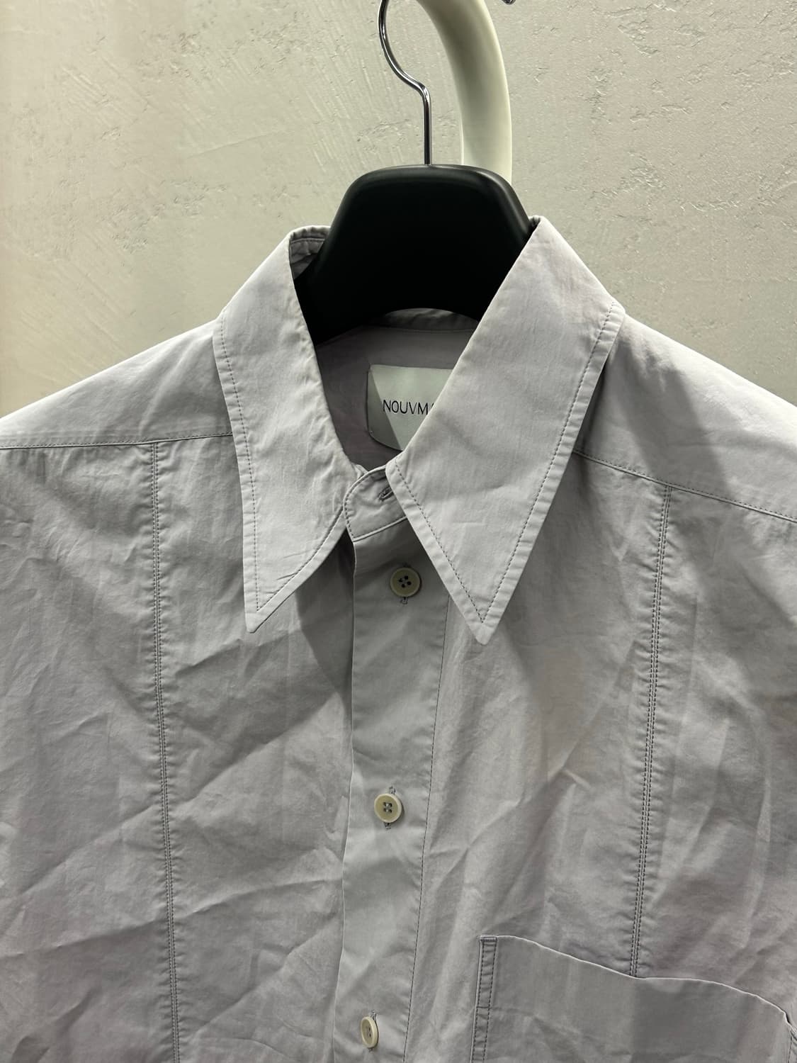 NOUVMAREE 셔츠 라이트그레이 상품이미지4