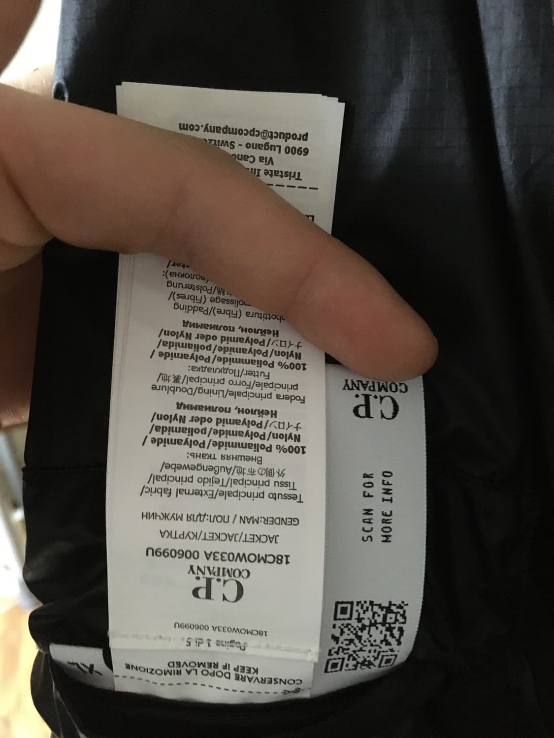 CP컴퍼니 나다쉘 후디드 자켓 블랙 판매합니다 상품이미지8