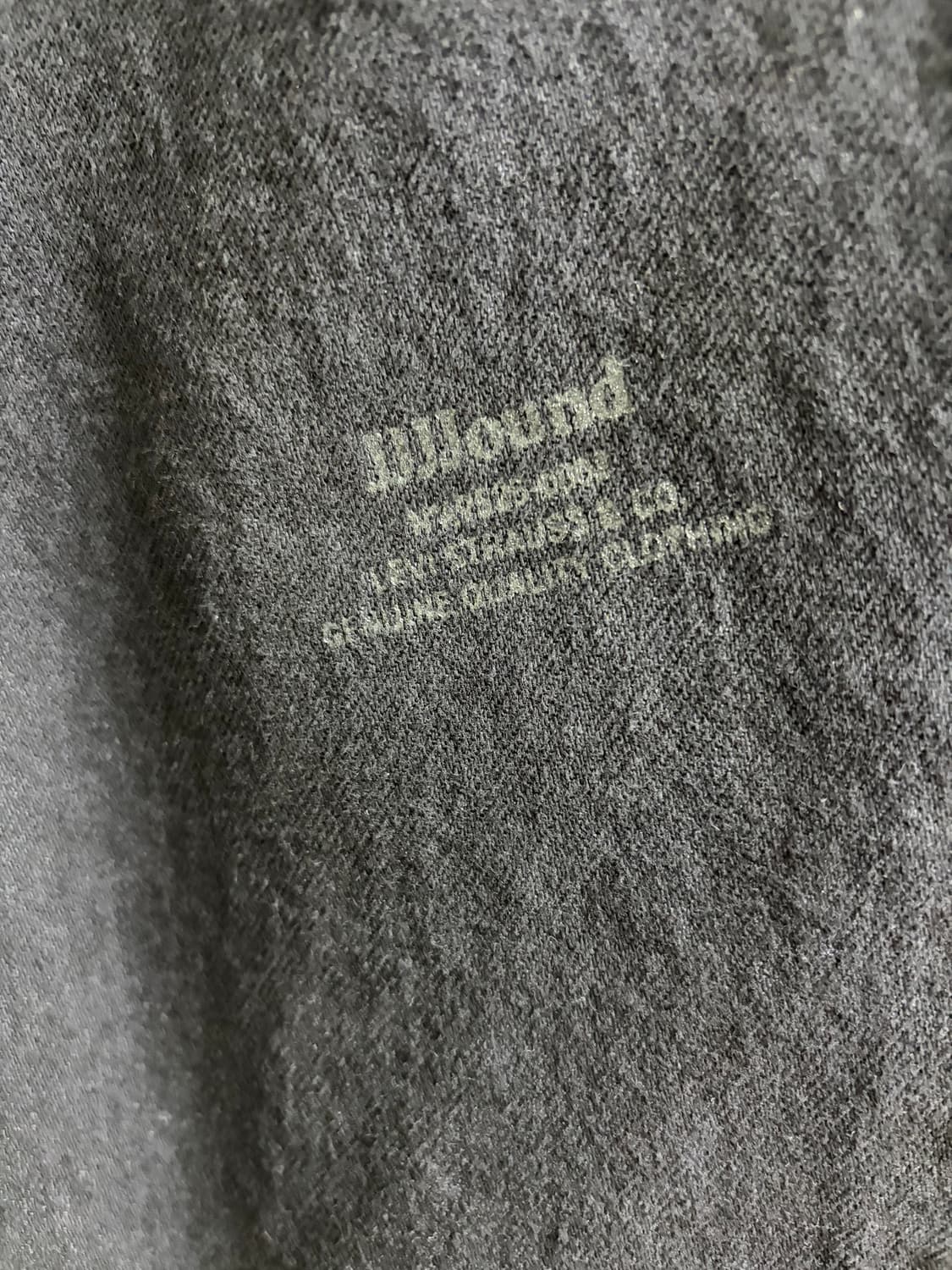 리바이스 501 자운드 블랙 데님 상품이미지4