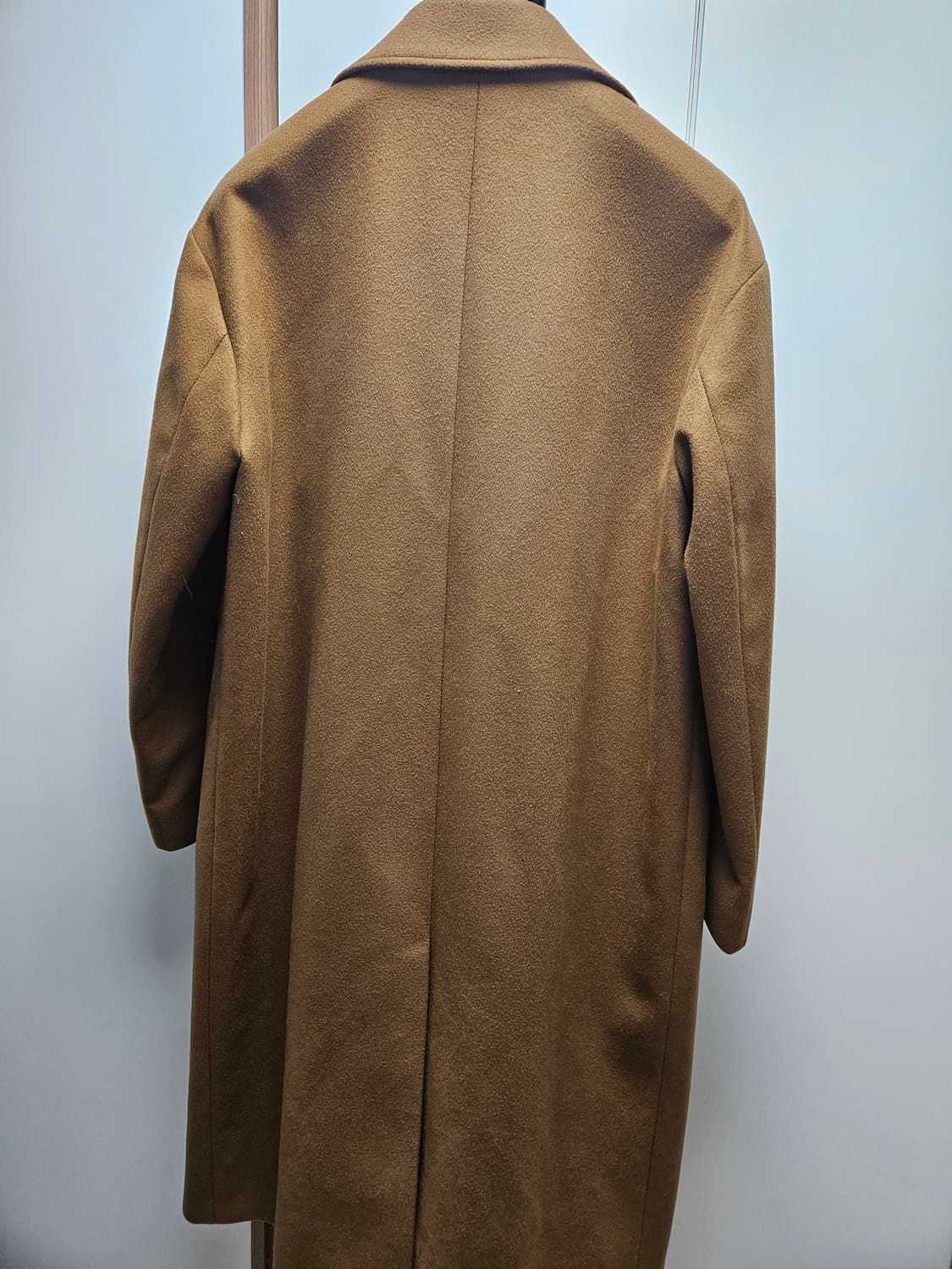 쿠어 MTR 오버핏 더블 롱 코트 탠브라운 M 사이즈 상품이미지5