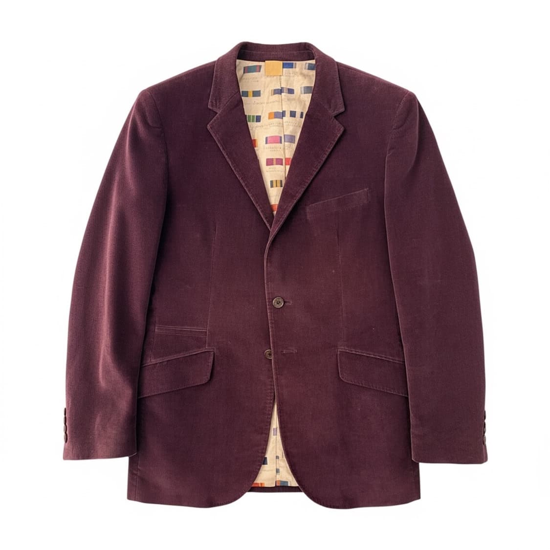 Paul Smith 버건디 코듀로이 자켓 38/48 상품이미지1