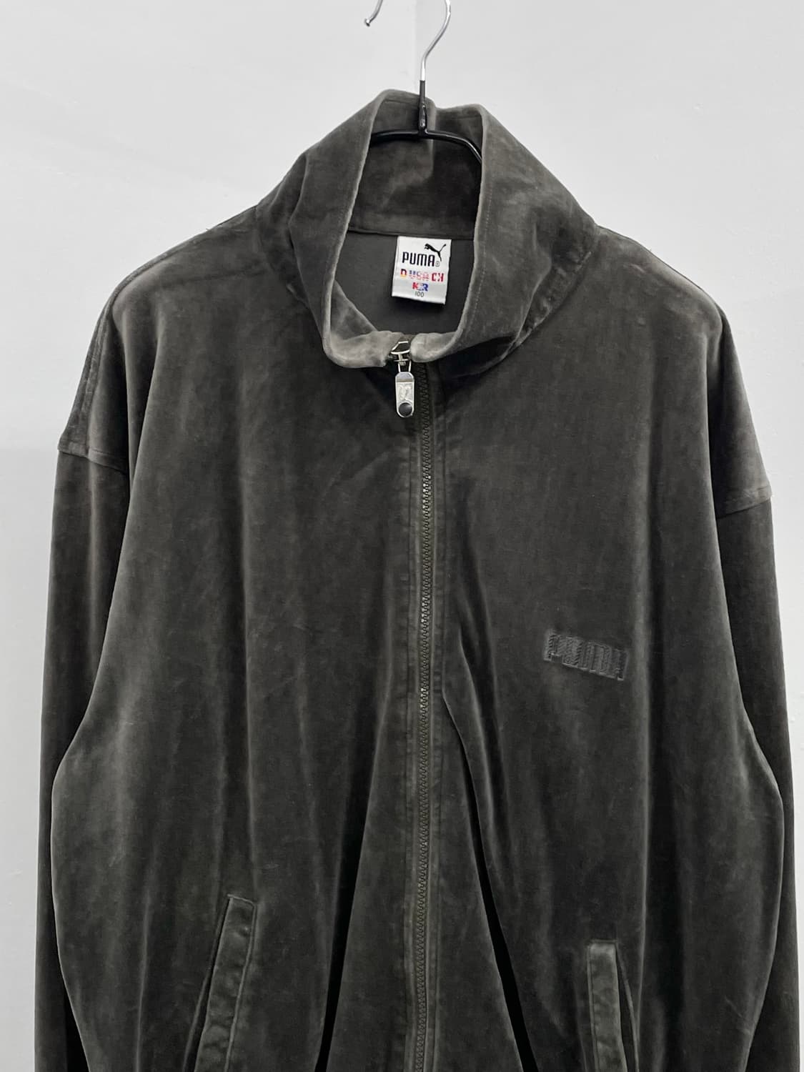 퓨마 차콜 벨벳 벨로아 집업 상품이미지6