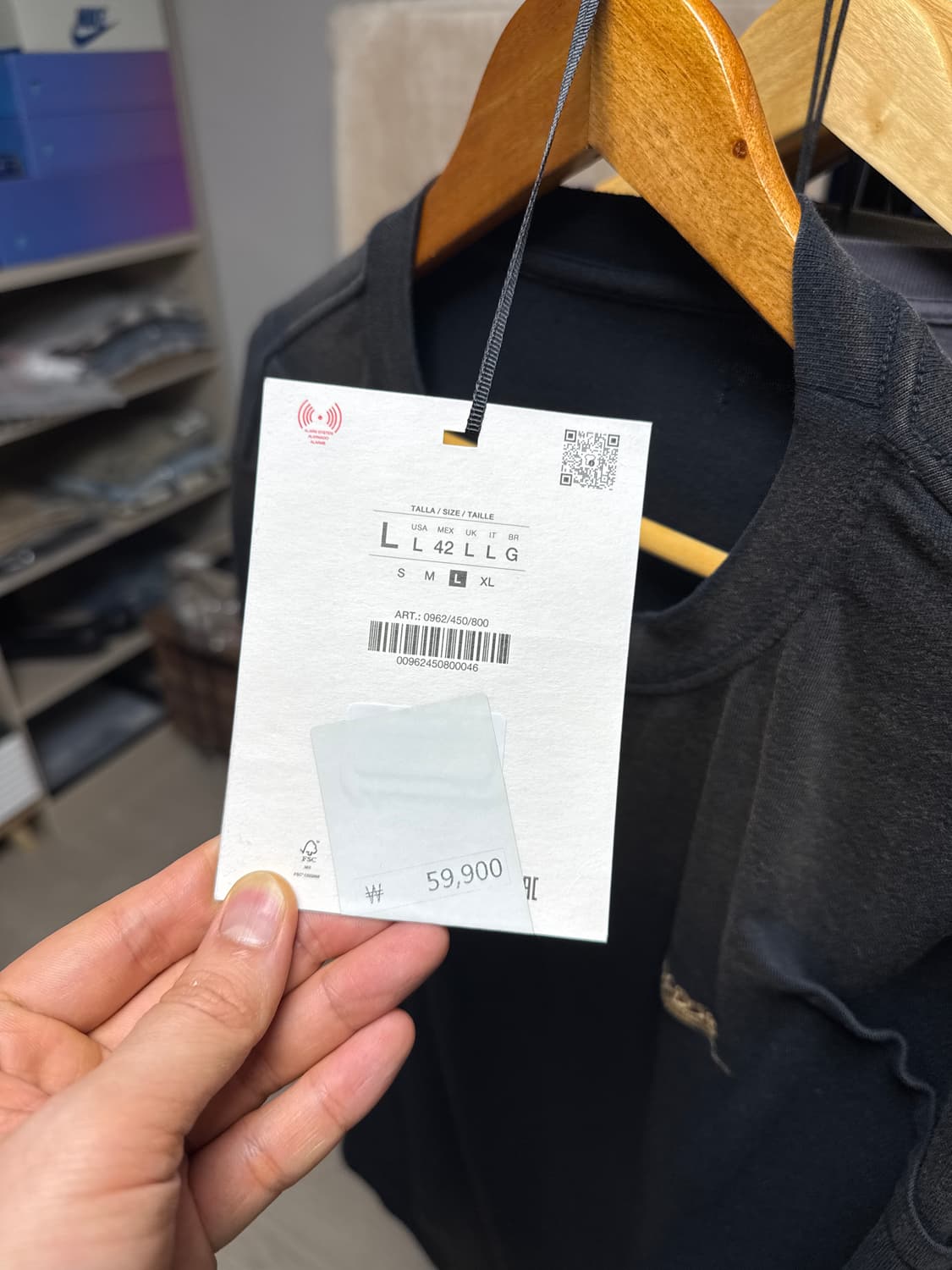 자라 앤더슨벨 초회판 워시드 플리티드 티셔츠 L 상품이미지9