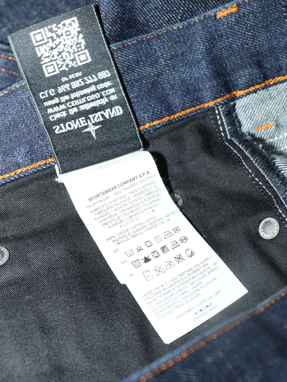 [정품]스톤아일랜드 데님 청바지 W34 L34 상품이미지7