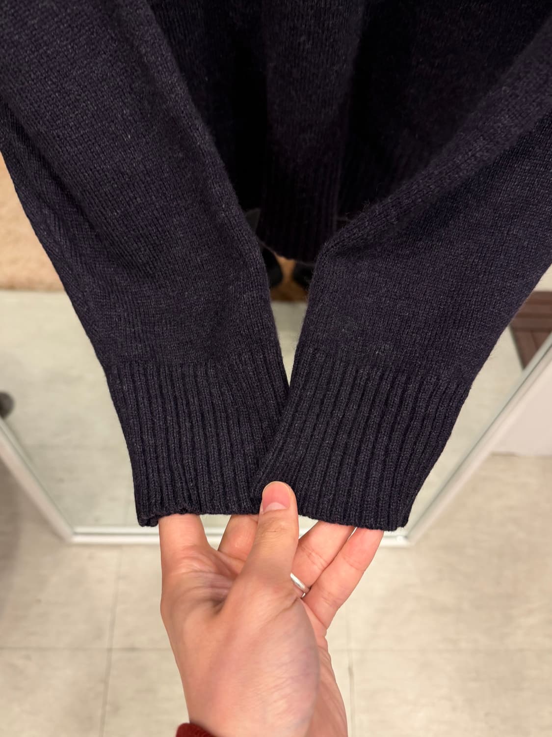 Lacoste 라코스테 하프넥 쿼터 집업 울 니트 상품이미지4