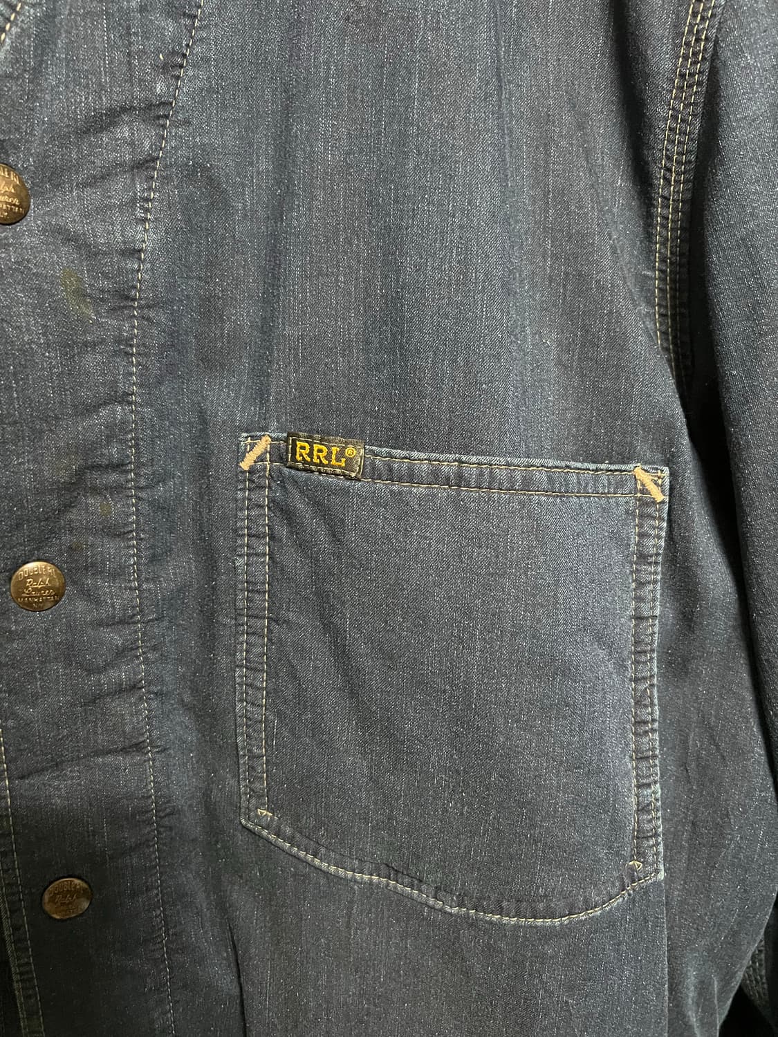 RRL 더블알엘 인디고 트윌 라이너 자켓 L 상품이미지6