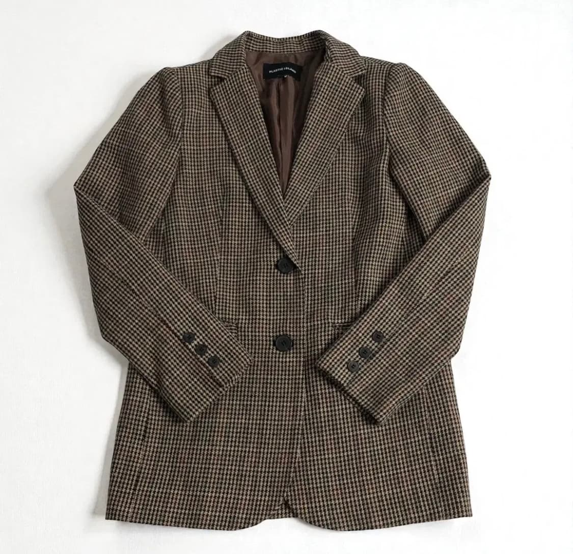 플라스틱 아일랜드 체크 자켓 상품이미지1