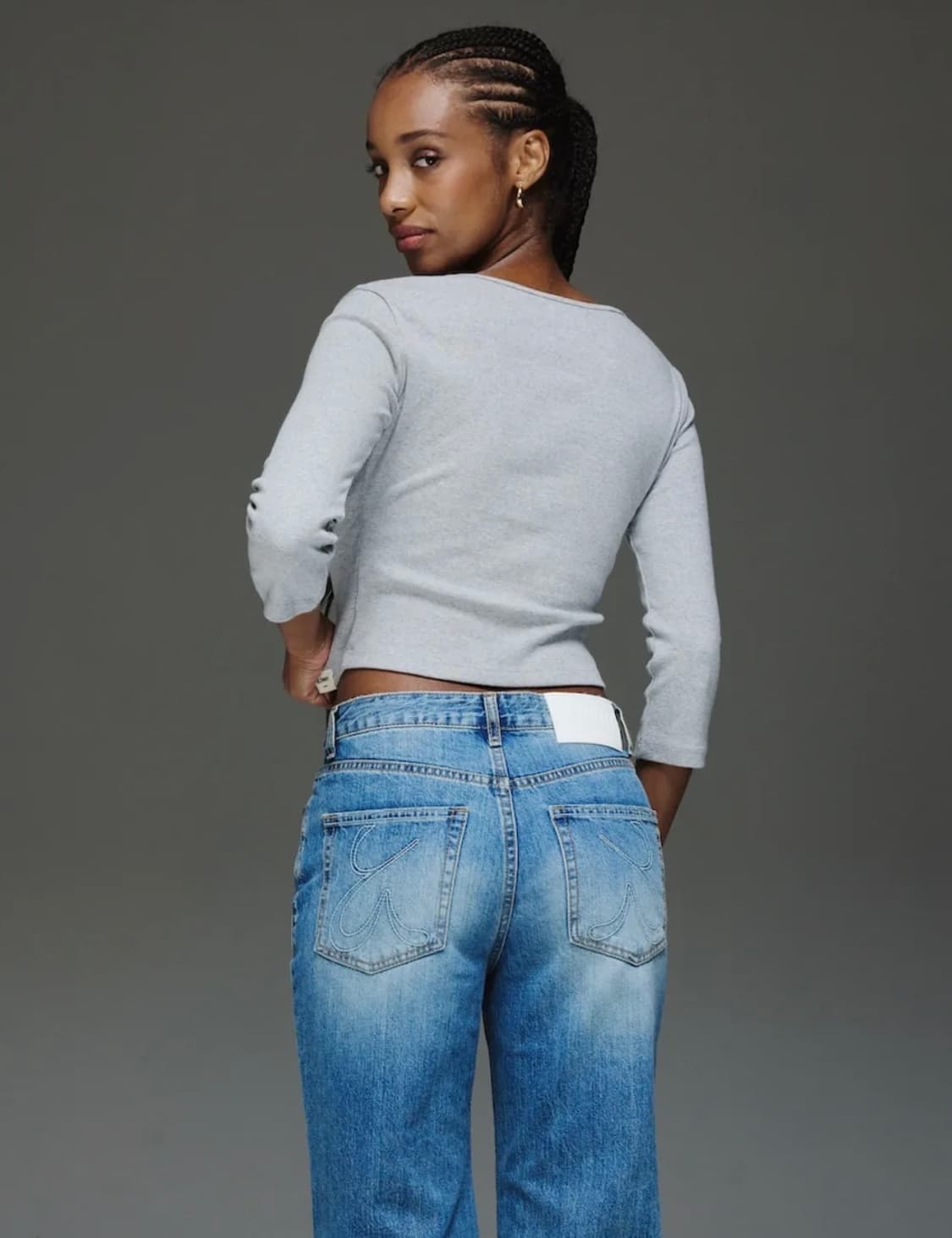 글로니 제인진 데님 블루 S 상품이미지4