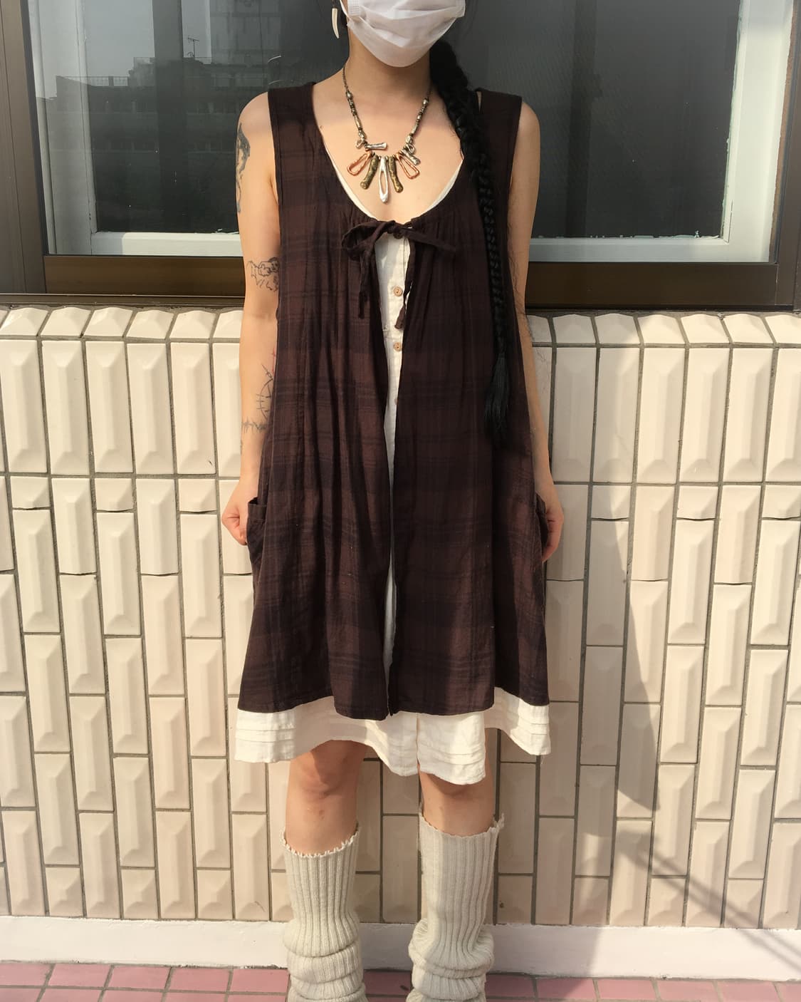 Layered point sleeveless onepiece 상품이미지6