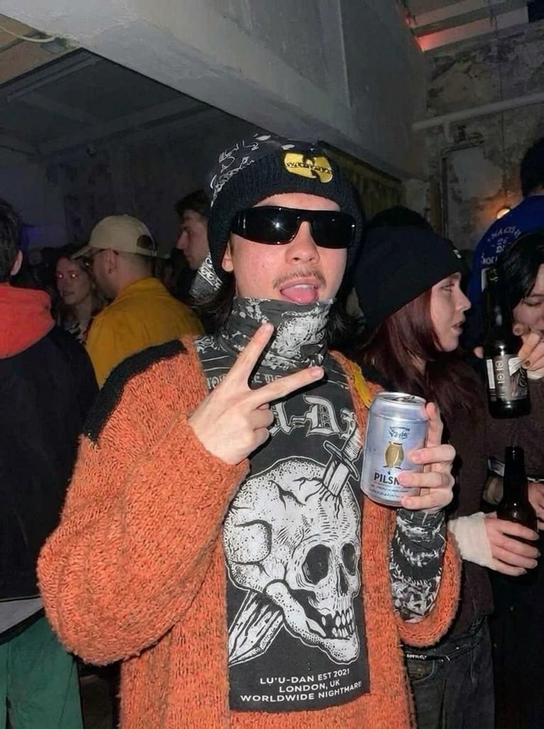 루단 2026 메쉬 타투프린팅 마스크 롱슬리브 상품이미지2
