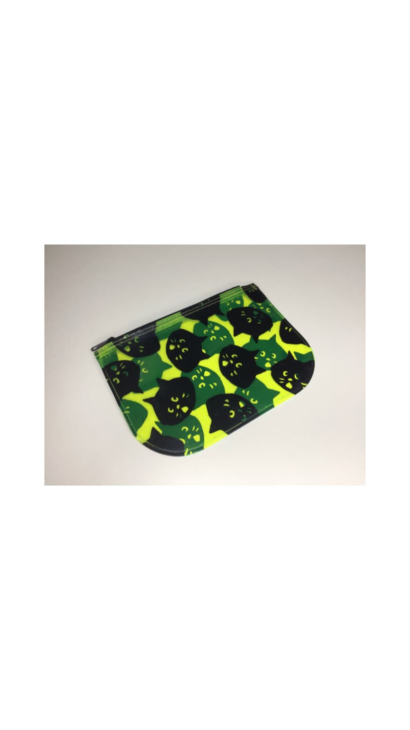 Ne-net 네넷냐 캣 페이스 프린팅 pvc 파우치 상품이미지4