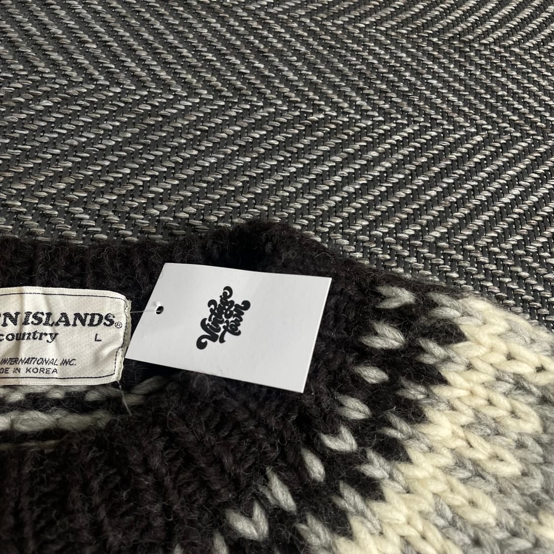 일본 클래식 빈티지 노르딕 패턴 스웨터y 3514 상품이미지5