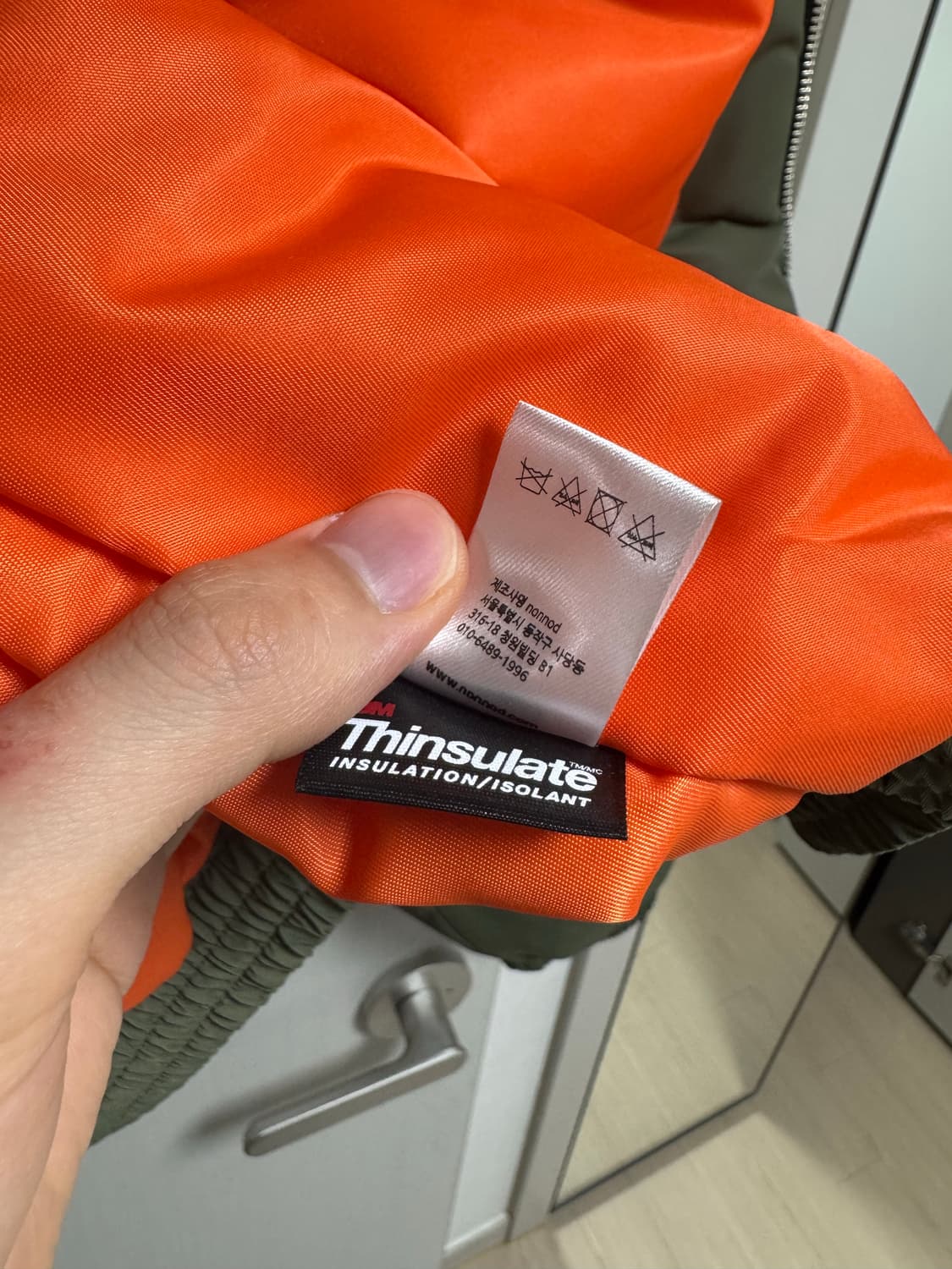 (os) 논노드 러스터 봄버 재패니스 새틴 카키 상품이미지4