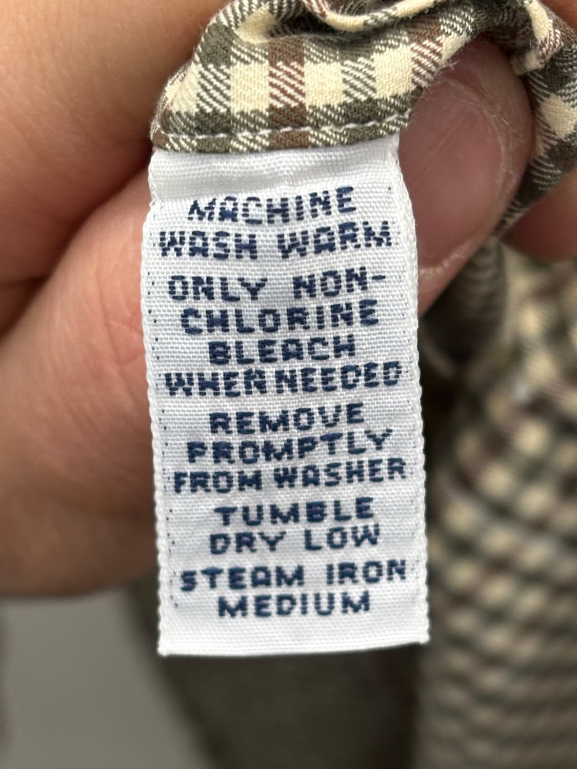 폴로 랄프로렌 깅엄 브라운 셔츠 L 상품이미지6