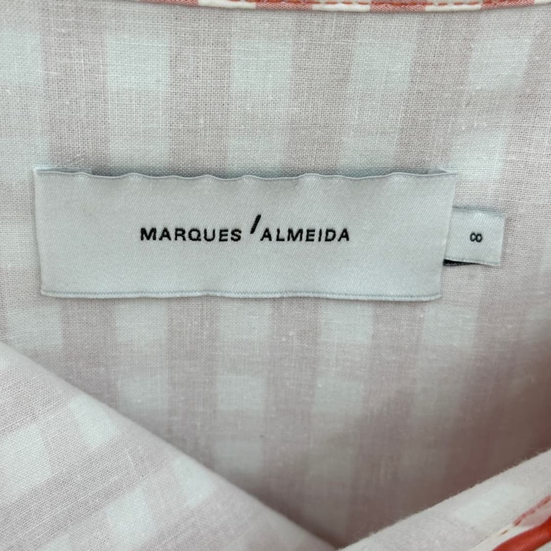 MARQUES ALMEIDA 체크 언발란스 랩 스커트 상품이미지5