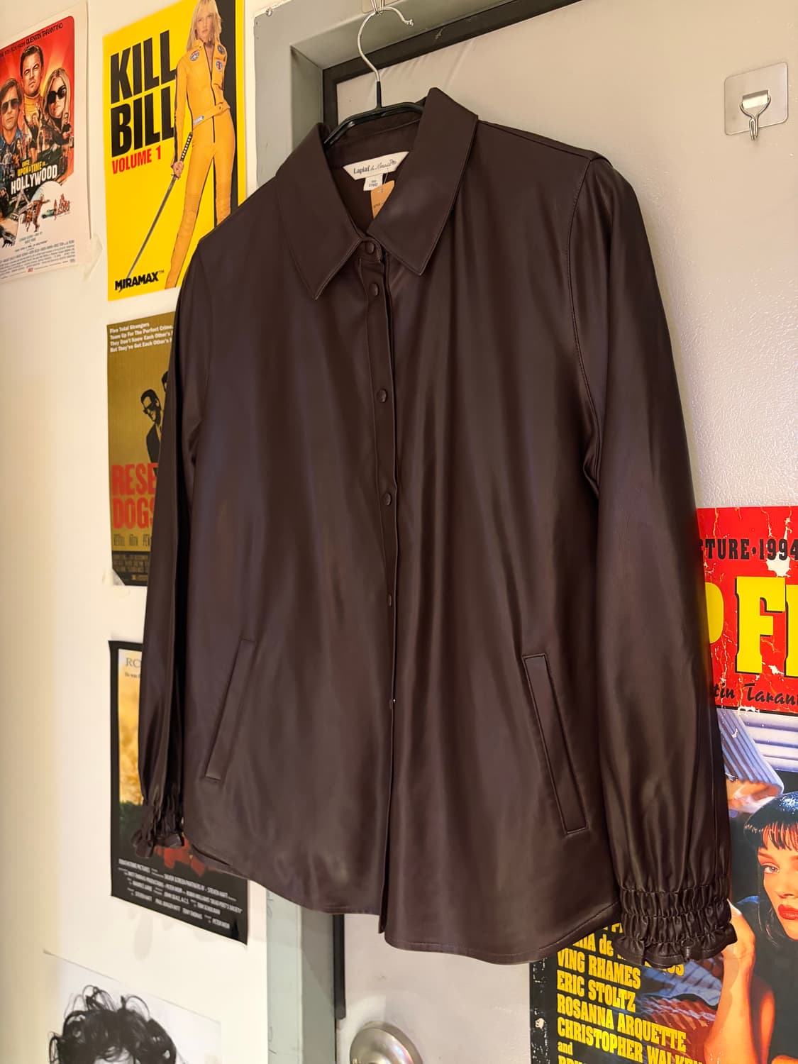 라삐아프 레더 셔츠자켓 상품이미지1