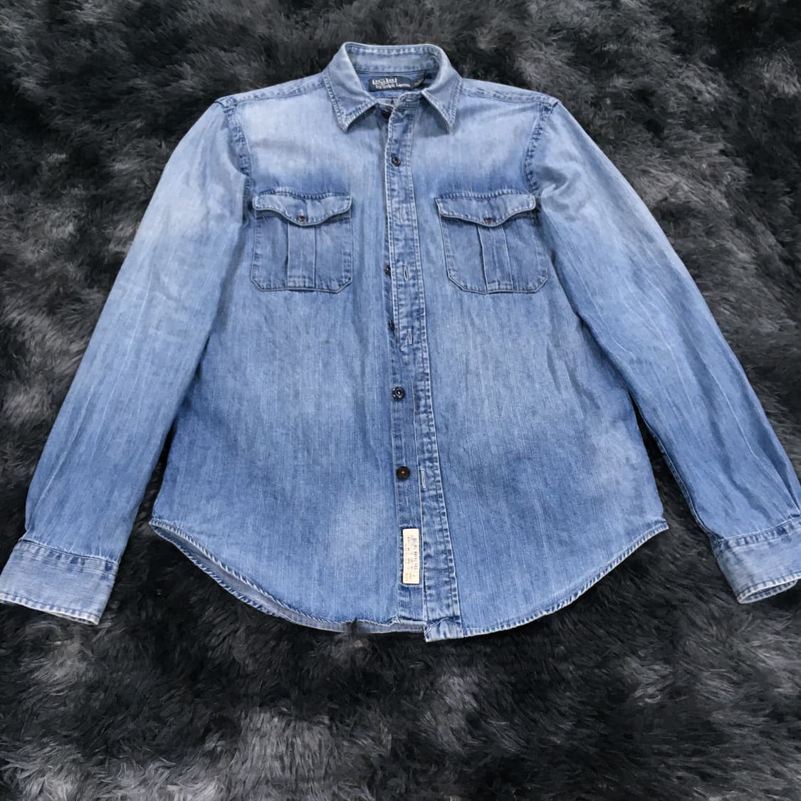 투티/0328 폴로 랄프로렌 청 데님 셔츠 연청 워싱 레전드예뻐요 상품이미지3