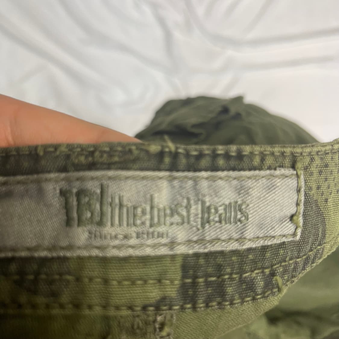 빈티지 밀리터리 탄창 카키 포켓 카고팬츠 38 상품이미지4