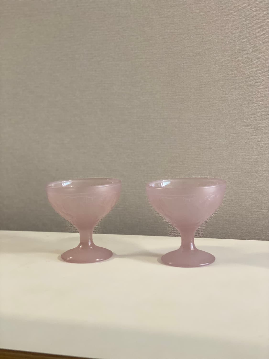 프랑스 빈티지 유리 아이스크림볼 세트 컵 상품이미지1