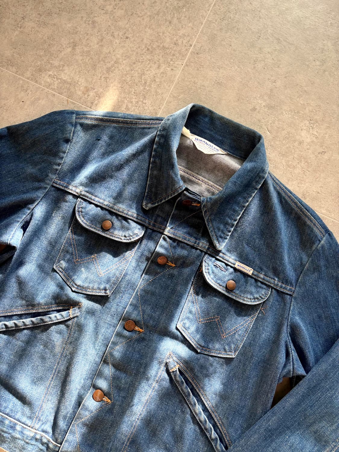 70's 랭글러 M125 데님 트러커 자켓 42 상품이미지2