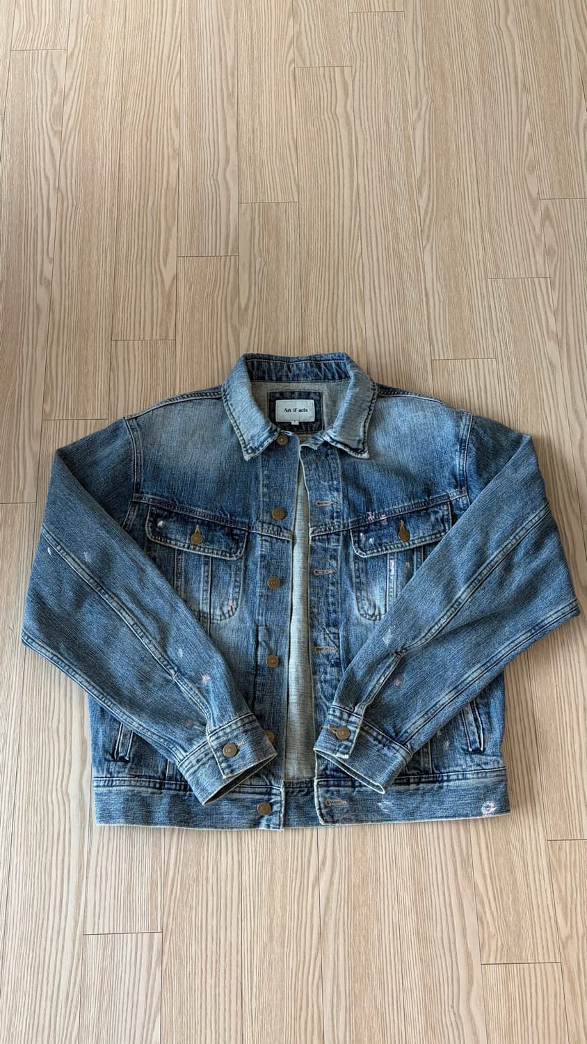 아트이프액츠 Painted Denim Trucker_Used Light  상품이미지1