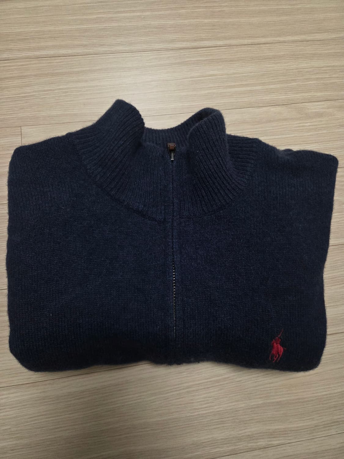 폴로 반집업 니트 상품이미지1