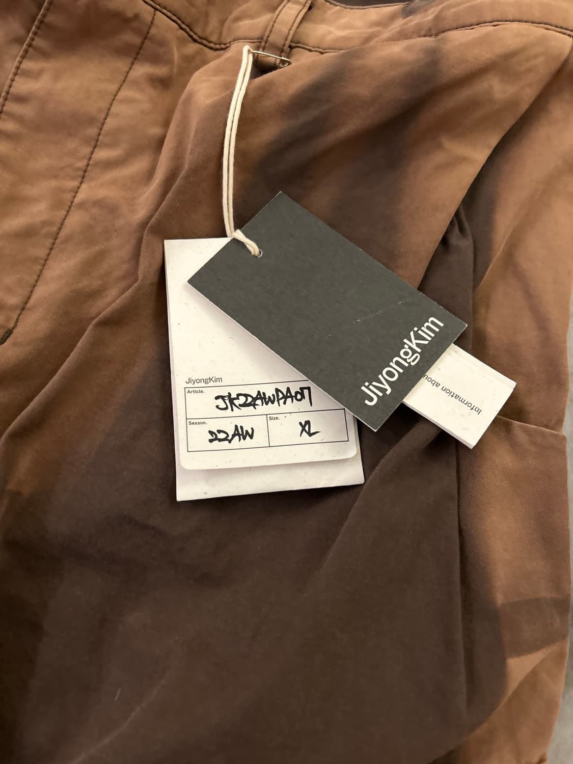 지용킴 선블리치 카고 코튼팬츠 상품이미지4