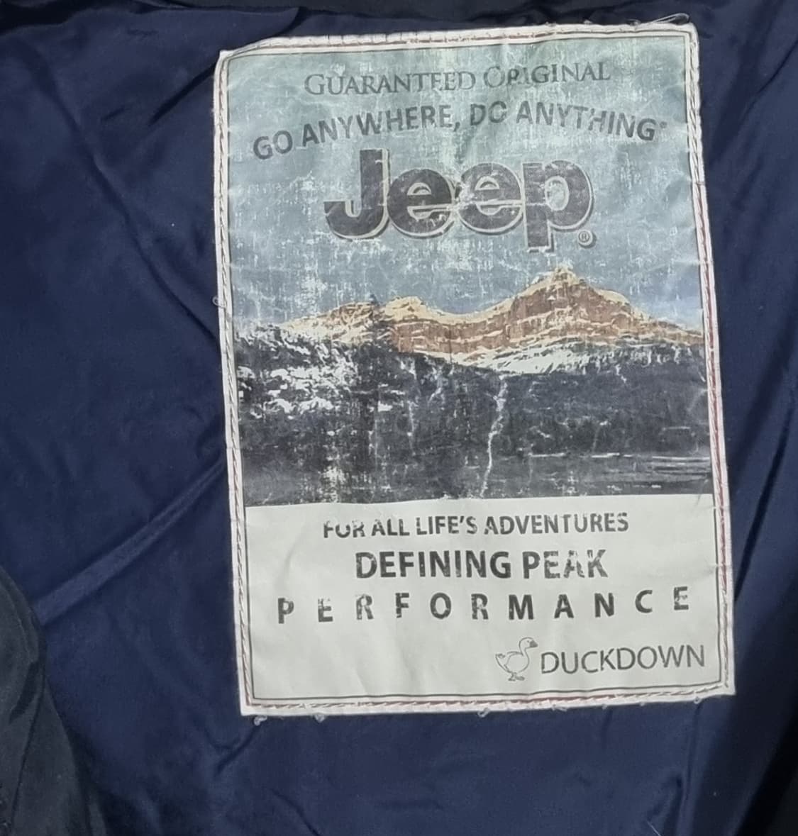 실측 L (100) Jeep 지프 네이비 덕다운 패딩조끼 상품이미지3