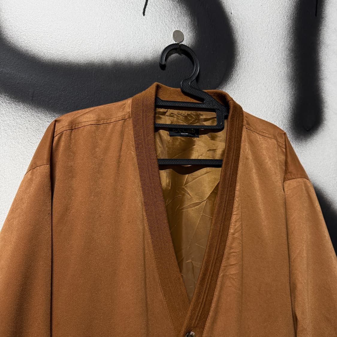 VTG 빈티지 스웨이드 스타일 브라운 가디건 상품이미지3